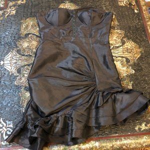 Strapless Gray Dress